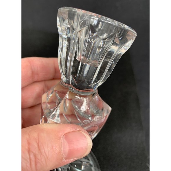 Pair of Lead Crystal Candle Stick Holders * - Picture 5 of 6